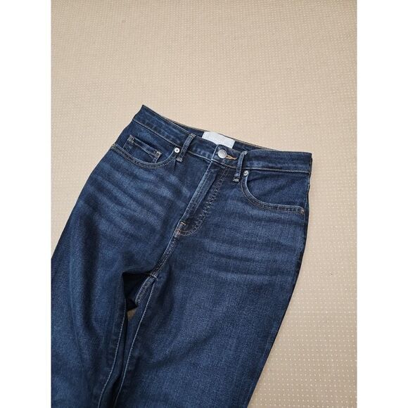Everlane Jeans Womens 26 Curvy High Rise Skinny Dark Wash Denim Blue - Picture 5 of 13